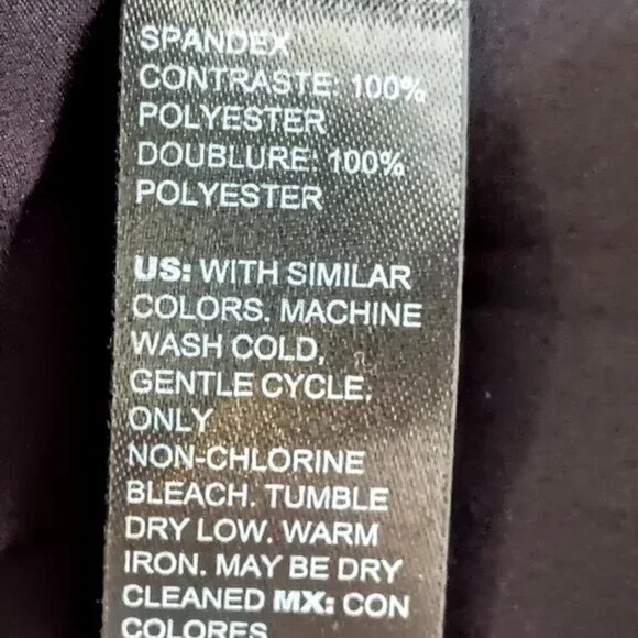 White House Black Market Houndstooth Full Zip Blazer Jacket - Picture 7 of 8